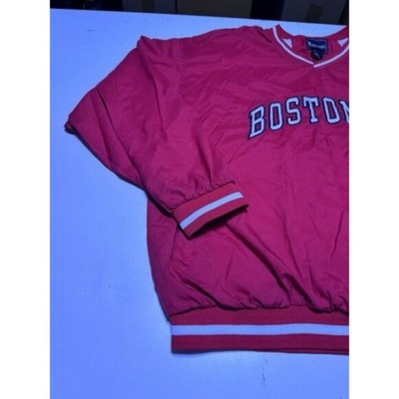 Vintage Boston University Terriers Red Pullover  Windbreaker Jacket XXL - Picture 3 of 10